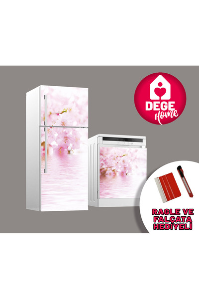 DEGE HOME Refrigerator Sakura Pattern Adhesive Foil No: 14020
