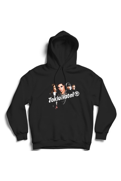 The Fame Tokio Hotel, retro, trupă de muzică rock metal, hanorac unisex din b...