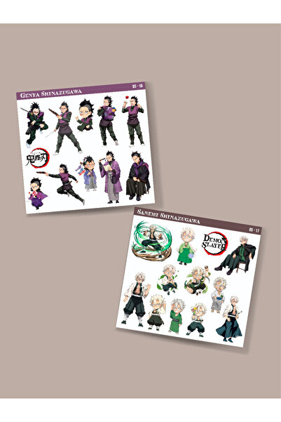 MiniThingsArt Demon Slayer Sanemi Shinazugawa - Genya Shinazugawa 2 Li Set An...