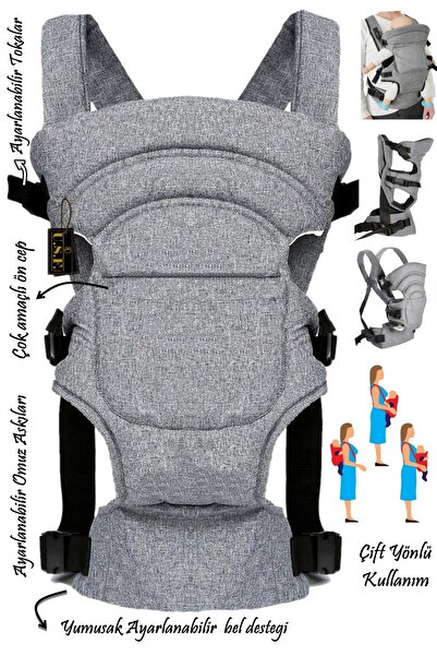 USF Çift Yönlü Bebek Taşıma Kangurusu Bel Destekli Ergonomik Bebek Taşıyıcı Kanguru