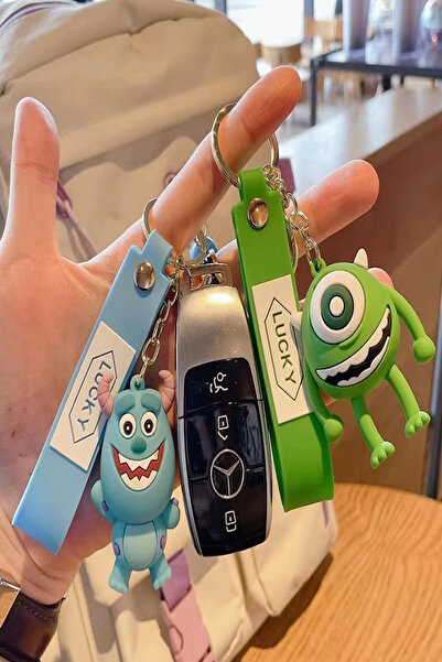 Hyd 10 Pcs Toy Silicone Character Figure Keychain Bag Accessory Karne Gift Birthday Gift