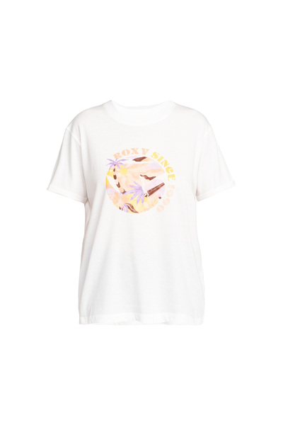 Roxy Summer Fun B Women's White T-Shirt Women T-Shirt Erjzt05700