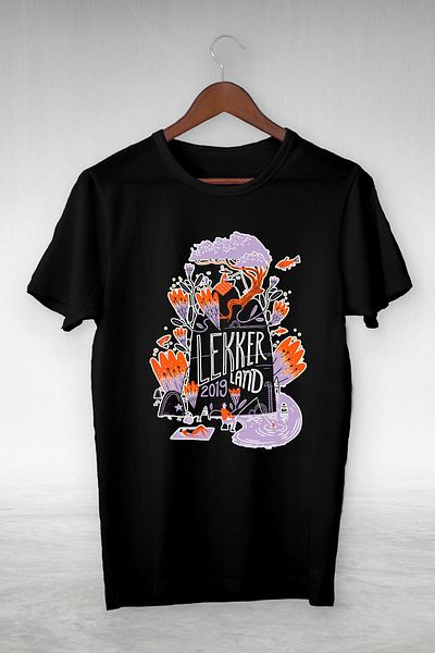 New Shine Μαύρο -lekker Lands 2019-illustration Σχέδιο -vip Design Tshirt