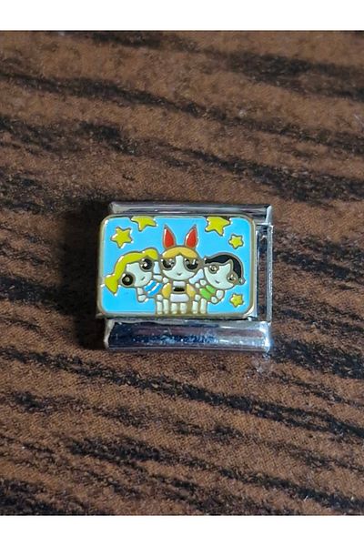 RoseCo00 Powerpuff Girls Italian Steel Bracelet Charm