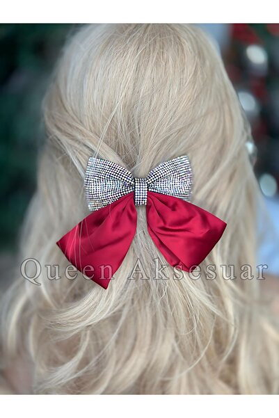 QUEEN AKSESUAR Cataramă automată franceză importată cu detaliu din satin roz ...