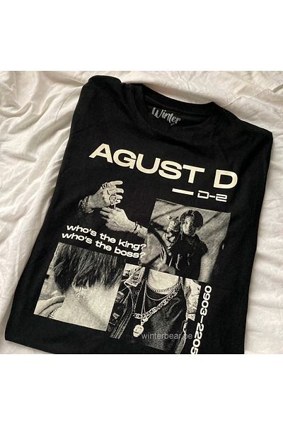 New Shine Favoriconsept - Bts - Suga Agust D Who's The King Boss Unisex T-shirt