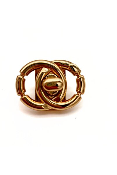 angel çanta aksesuar حقيبة Angel باللون الذهبي الفاتح - موديل Cha بحلقة مزدوجة