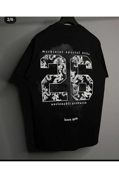 New Shine Μπλουζάκι Unisex Crew Neck με εμπριμέ βαμβακερό κοντό μανίκι
