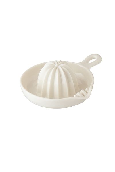 Dania Manual orange and lemon juicer made of white porcelain, Japanese manufacture