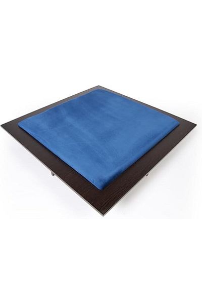 ALBADER Small Floor Wooden Ploot Play Cards Game Table, Wood Baloot Table Small-Size 70 * 70 CM