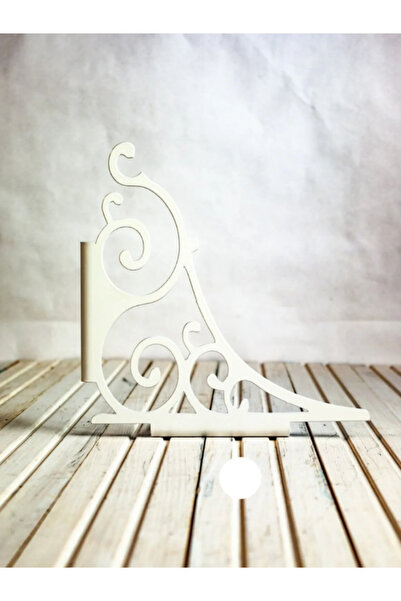 AS DESİGN 2adet metal/demir beyaz raf ayağı