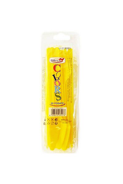 Homelux CUTITE PLASTIC, GALBEN, 20 BUC/SET