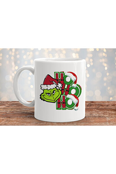 MODA كوب من البورسلين مطبوع عليه هدية عيد الميلاد المجيد من Grinch