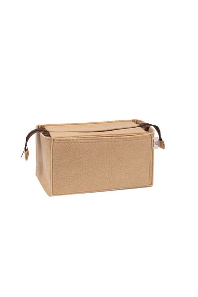 MARJİNAL W CLUB Beige Colored Fixed Zipper Bag - Organizer Inside