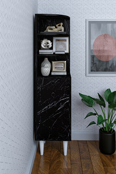 moka park avm 3 Raflı Tek Kapaklı Modern Ayaklı Tek Çekmeceli  Vitrin Gümüşlü...