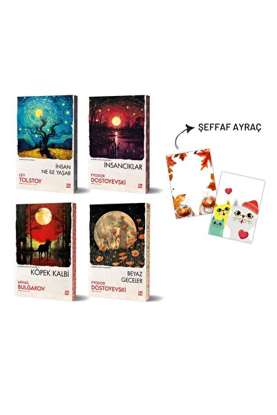 Dokuz Yayınları KÖPEK KALBİ - İNSANCIKLAR  - İNSAN NE İLE YAŞAR - BEYAZ GECEL...