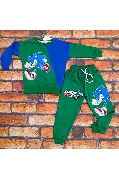 ALYA BUTİK طقم بدلة رياضية بطبعة سونيك