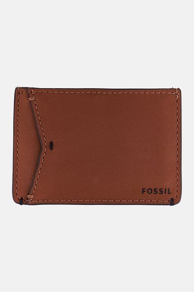 Fossil Men Brand Logo Card Case 7 H x 10 L x 1 W cm, Brown