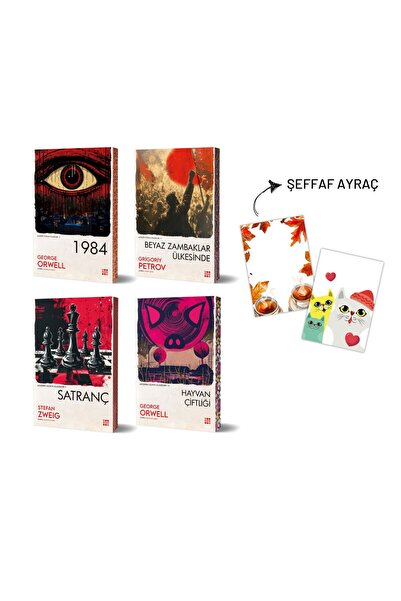dokuzyayinlari 1984 - HAYVAN ÇİFTLİĞİ - BEYAZ ZAMBAKLAR ÜLKESİNDE - SATRANÇ S...