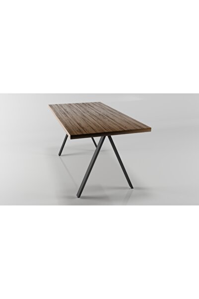 Doffo Inverted V Model Metal Leg Set Black Metal Table Leg