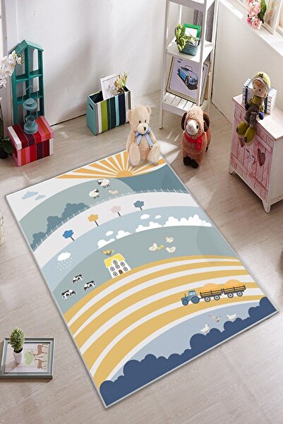 KARNAVAL HOME Home Neşeli Köy Çocuk Odası Halısı