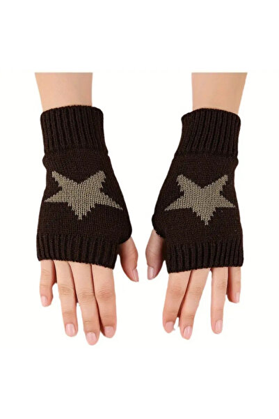 AstroloziShop Yıldız Desenli Parmaksız Eldiven