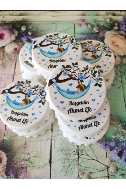 mypleksi Hoşgeldin Bebek Temalı Gazoz Kapağı Açacak Magnet (10 ADET) (JELATİN...