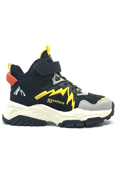 KCMN Cool Lukas Ortopedik Kaymaz Taban Unisex Çocuk Bot SARI