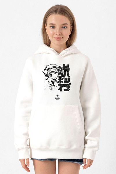 Tshirthane Cowboy Bebop Vintage White Women's Sweatshirt - Ed Ein 3Ip Hoodie