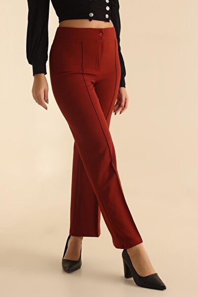 VıoShıne Pantaloni de damă cu talie înaltă - picior evazat cu iarbă