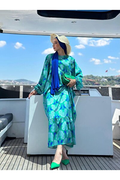 VıoShıne Rochie de dama din satin cu model
