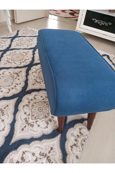 A5 HOME Sandal Puf Koltuk Uzanma Koltuğu Makyaj Koltuğu Lacivert