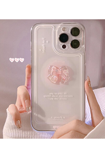 KVK PRİVACY Apple Iphone 14 Pro Uyumlu Kılıf '3 Boyutlu Kurdele' Kamera Korum...