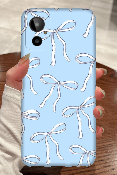 General Mobile GM 23 SE Mavi Kurdele Desenli Kamera Korumalı HD Baskılı Silik...