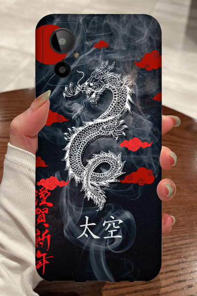 General Mobile GM 23 SE Dragon Desenli Kamera Korumalı HD Baskılı Silikon Kılıf