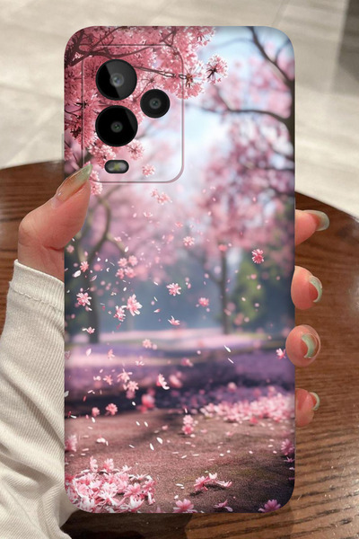 General Mobile GM 24 Pro Bahar Desenli Kamera Korumalı HD Baskılı Silikon Kılıf