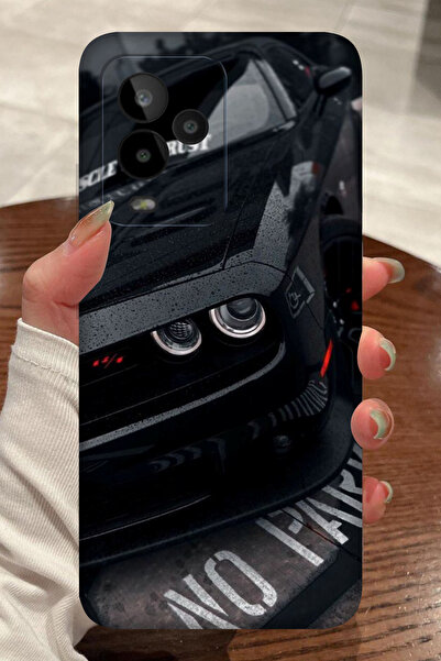 General Mobile GM 24 Pro Siyah Araba Desenli Kamera Korumalı HD Baskılı Silik...
