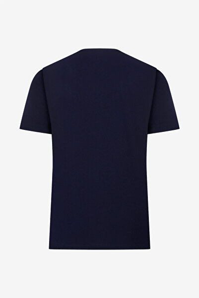 W Collection Navy Blue Crew Neck T-Shirt