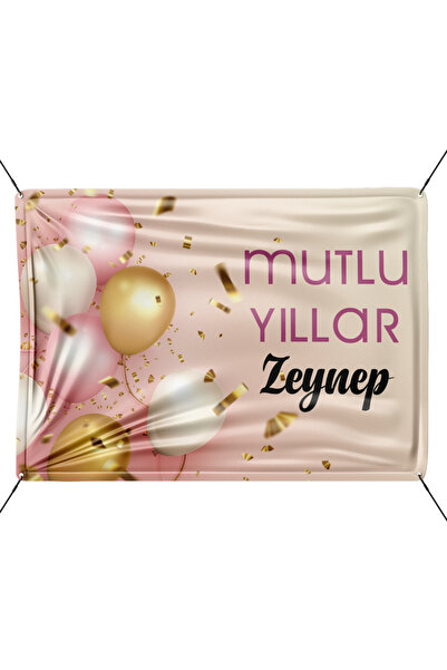 Bay S PLUS 70x100 Cm Kişiye Özel Doğum Günü Afiş Pankart Arka Fon Branda