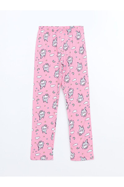 LC Waikiki Pink Shirt Collar Girl's Pajama Set