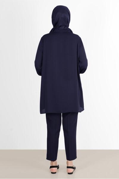 TRENDTESETTÜR Women's Dark Blue (Dark Blue) Classic Cut Pants 7593