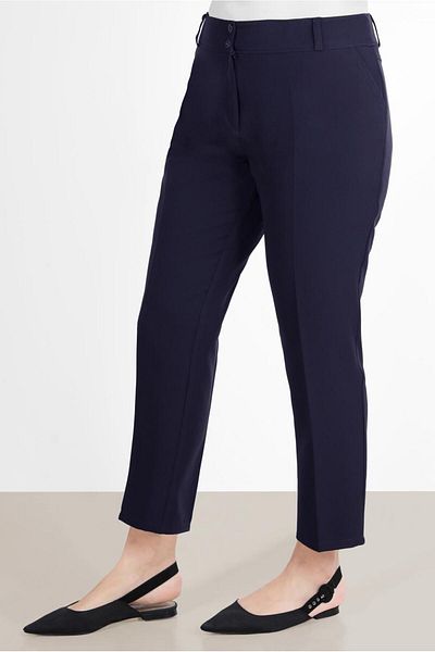 TRENDTESETTÜR Women's Dark Blue (Dark Blue) Classic Cut Pants 7593
