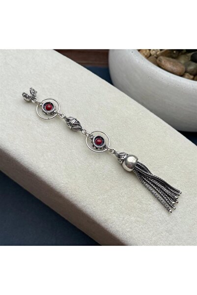 dergah tesbih Σειρά Chakra Κόκκινη Ασημένια Φούντα