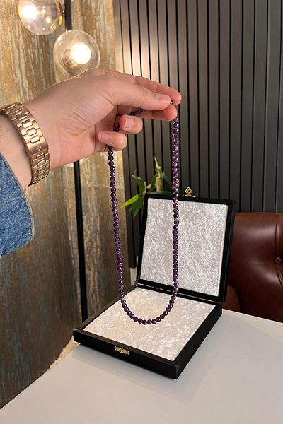 dergah tesbih Amethyst 99' Bracelet Prayer Rosary