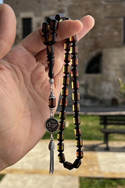 dergah tesbih Trend Şeffaf Su Yeşili Gümüş Tasarım İsimli