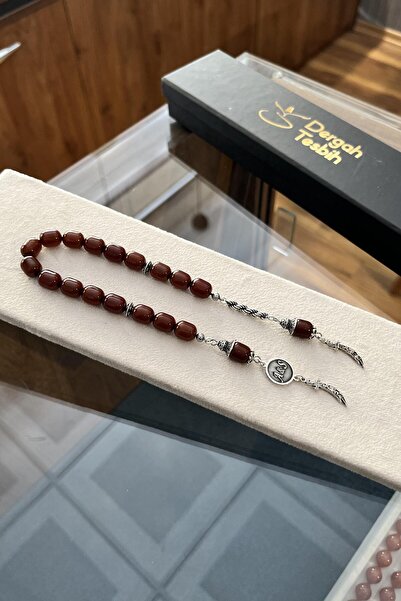 dergah tesbih İsimli Sıkma Kehribar Gümüş Tasarım Zaza Tesbih