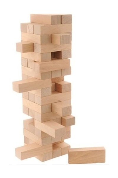 Brother Toys Büyük Boy Doğal Ahşap Denge Oyunu Jenga 54 Parça