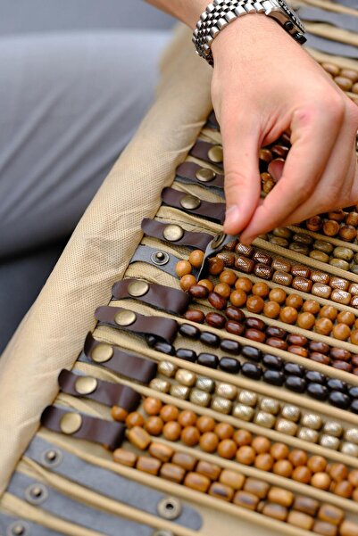 dergah tesbih 25 Kanallı 2'li Set Tesbih Rulosu - Lacivert ve Taba