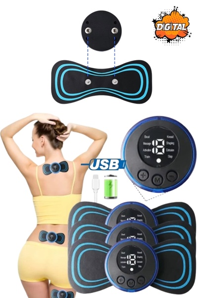 xolo Sırt Omuz Kas Geliştirici 3lü Kelebekli Six Pad Masaj Aleti