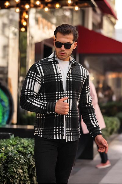 Stilkombin Small Checkered Fleece Winter Shirt XC U16707B